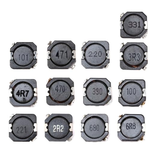 5Pcs CDRH104R Inductance Wire Wound Chip Shielded Inductor 2.2/3.3/4.7/10/22/33/47/68/100/220/330UH 10 * 10 * 4M SMD Power Inductor(2.2uh 2R2)