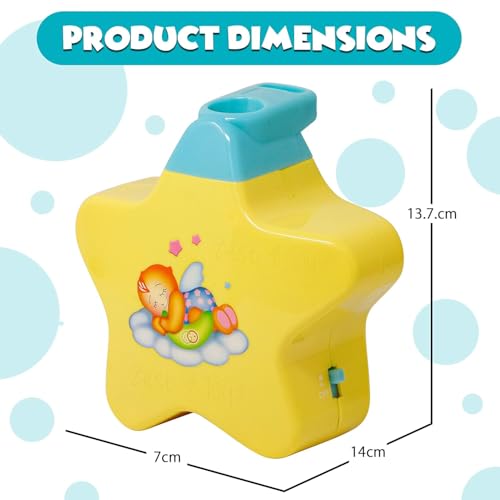 Image of Negi Battery Operated Little Angel Music Projector for Kids with Dynamic and Lively Star Image, Pleasant and Gentle Music, Baby Joy Star Projector Toy