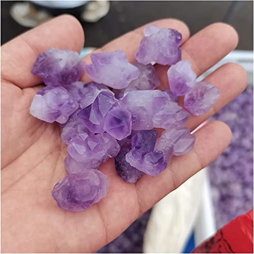 Amatista rugos de gravo míneral para decorar rincones de meditación 6