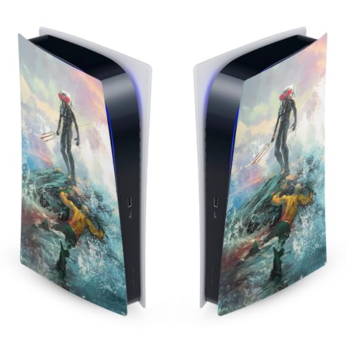 Skin PS5 Digital Aquaman Black Manta Autocollant Vinyle pour Console de Jeu