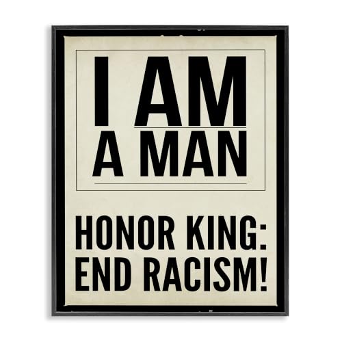 Honor King End Racism Courageous, 11 x 14 Inch Framed Giclée Print