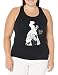 Disney Women's Beauty and The Beast Belle Silhouette Racerback Tank Top, Black, M