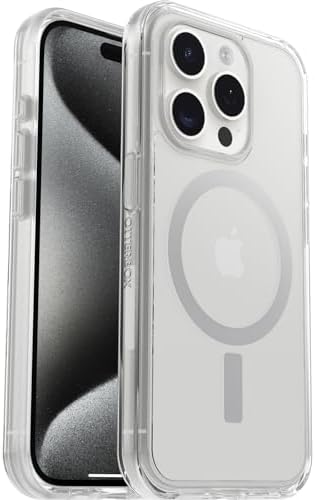 OtterBox Symmetry+ Clear Case for iPhone 14 Pro Max for MagSafe, Shockproof, Drop proof, Protective Thin Case, 3x Tested to Military Standard, Antimicrobial Protection, Clear - Non-Retail Packaging