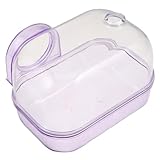 Élément décoratif ludique : ce petit bac à sable transparent pour animaux égaye l’environnement, ce qui en fait une élégante pour le toilettage des animaux et un accessoire indispensable pour l’esthétique, les toilettes pour hamsters et le bain des hamsters