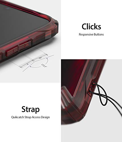 Ringke Fusion-X Diseñado para Funda Xiaomi Mi 9T, Mi 9T Pro, Redmi K20, Redmi K20 Pro Protección Resistente Impactos Carcasa Xiaomi Mi 9T, Funda para Xiaomi Mi 9T Pro (2019) - Ruby Red