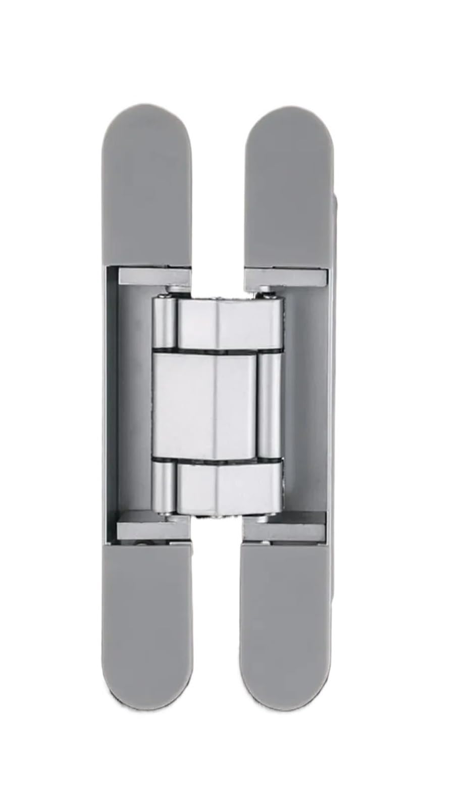YMUGUEGH Hidden Door Hinges Adjustable Hinge Zinc Alloy 180 Degree Invisible Hinges Conceal Butt Hinges(1)