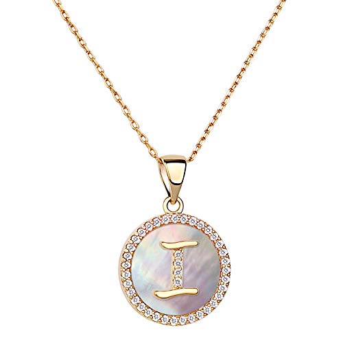 Moiom Dainty Initial Disc Necklace,Letter A-Z Alphabet Initial Charms Necklace Pendant,Handmade Cubic Zirconia Women Necklace,Meaningful Gift Moiom Dainty Initial Disc Necklace,Letter A-Z Alphabet Initial Charms Necklace Pendant,Handmade Cubic Zirconia Women Necklace,Meaningful Gift