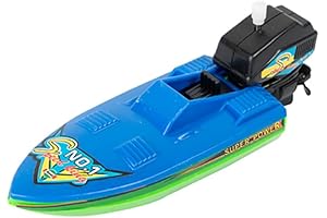Funny Speedboat Bathtub Toy for Kids - Wind Up Boat!