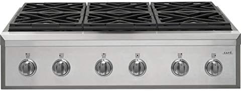 6 burner gas stovetop