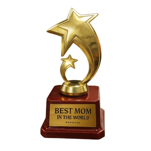 TheYaYaCafe Best Mom in The World Golden Star Award Trophy | Birthday & Appreciation Gift for Mom-picture-39
