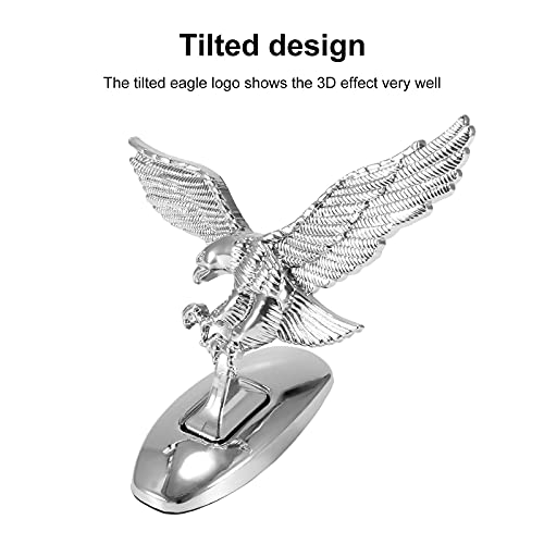 Gdgsd 3D Metal Car Decals Waterproof Self-Adhesive Non-Rusting Delicate Hood Eagle Stand Sticker Car Metal Logo Sticker Decorative Chrome Car Stickers Bumper Stickers (1Pc) #TOP3