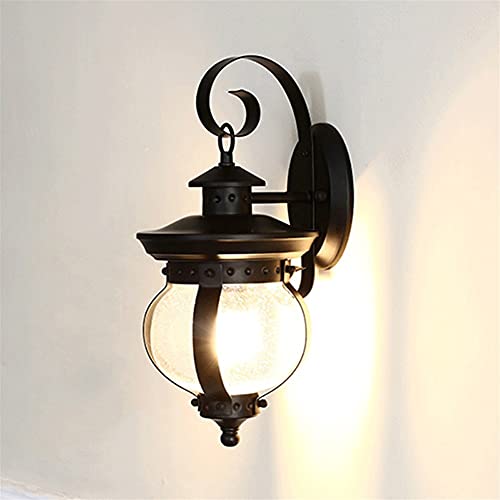 Lumière de décoration de jardin applique rétro noire pour balcon