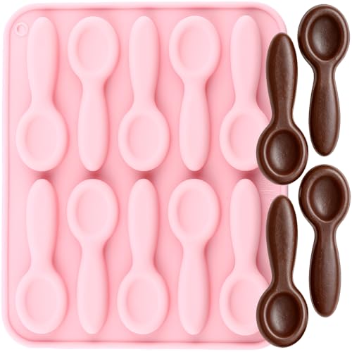 YIMINGMOLD Mini Spoon Shaped Mold Spoon Shaped Silicone Chocolate Molds For Chocolate