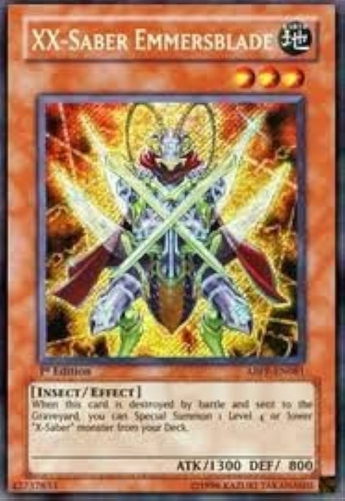 英語 XX-セイバー エマーズブレイド シークレットレア 1ST　３枚セット Amazon.co.jp: 遊戯王 英語 XX－セイバー エマーズブレイド