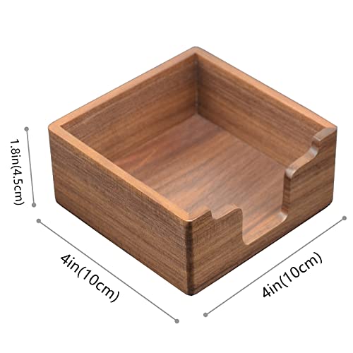 Bamber Sticky Note Holder Cute For Desk Walnut Wood Notepad Holder Organizer For Office School Home, Pack Of 2 #TOP1