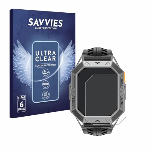 savvies 6 Pack Screen Protector Compatible with Stahlgear Thor 2.0 Protection Film Clear