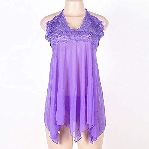 HTRP Vrouwen Erotische Kostuums Vrouwen Erotische Kostuums Erotische Kleding Erotische Ondergoed Sexy Lingerie Grote Maat Erotische Lingerie Sexy Pyjama Vrouwen Sling-Paars_4XL - Image 3