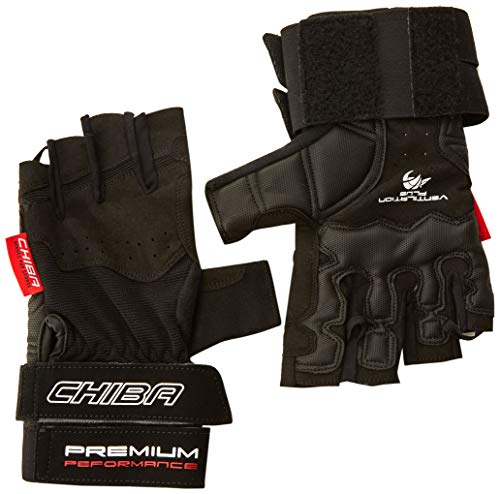 Chiba Adultos Guante Premium protector de muñeca ajustable para levantamiento de pesas y fitness