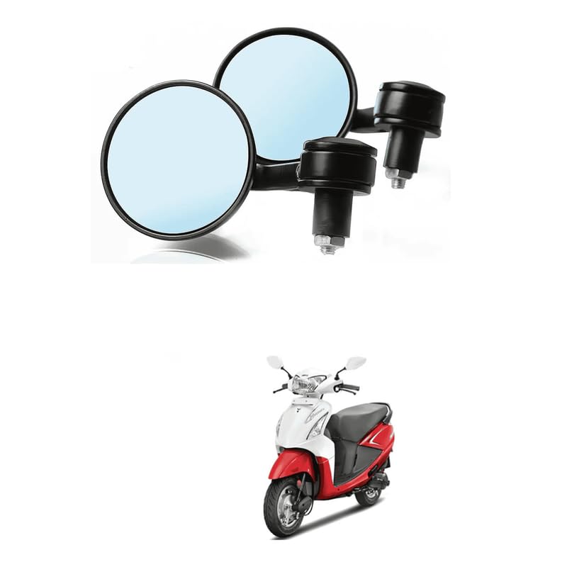 Lovmoto Black Bike Mirror Handlebar Rearview Mirror 360