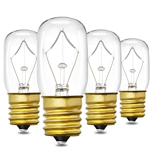 Image of Light Bulb for Whirlpool Microwave - Microwave Light Bulb Fits for Whirlpool Maytag GE Amana Over The Range Hood Microwave, Dimmable with 125V 40W E17 Base, Kitchen Night Light, Repalce 8206232A