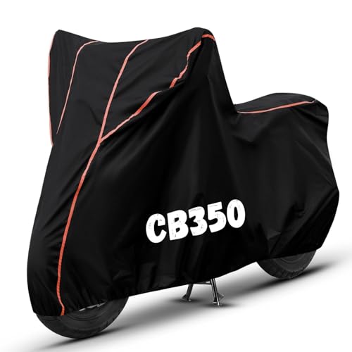 Image of Bike Cover for CB350 100% Waterproof, Dustproof & Scratch Resistant| Fully Bottom Elastic UV Resistant Heavy Duty Body Cover | All Weather Outdoor Use