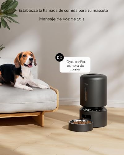 Comedero automático con sensor de comida baja para ausencias 5