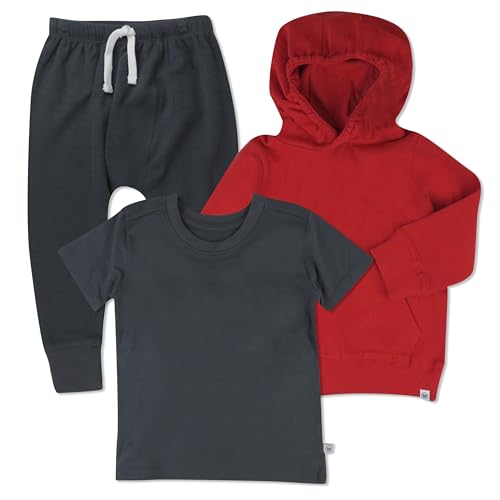 Image of HonestBaby unisex-baby Playwear Outfit Sets Tops and Bottoms 100% Organic Cotton for Baby and Toddler Boys, Unisex