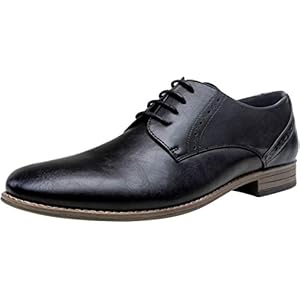 Vostey Men’s Dress Shoes Formal Oxford Shoes Classic Lace Up Derby Shoes
