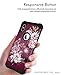 Hocase for iPhone Xs Max Case, Heavy Duty Shockproof Protection Soft Silicone Rubber Bumper + Hard Plastic Hybrid Protective Case for iPhone Xs Max (6.5-inch Display) 2018 - Burgundy Flowers