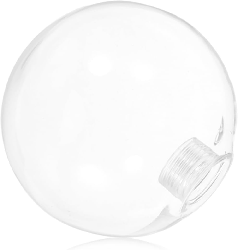 ARTIBETTER 2pcs Clear Glass Globe Lamp Shade: G9 Base Light Bulb Cover for Bedroom Dining Room - Replacement Glass Spherical Light Fixture