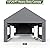 GarveeLife Carport 10x20ft Heavy Duty Carport with Roll-up Windows, Car Canopy Portable Garage with Removable Sidewalls & Doors, Car Canopy with All-Season Tarp for Car Boat Truck Motorcycle, Grey