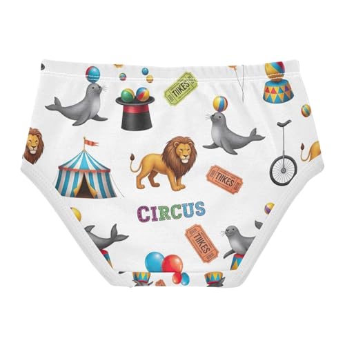 Circus Tents Toddler Girls Underwear, Girl Panties, 2T–8 Years2