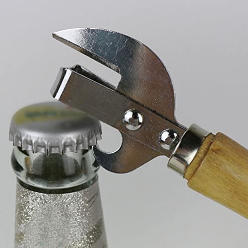 2Pcs Stainless Steel Traditional Old Fashion Stab Can & Tin Opener And Corkscrew #TOP3