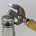 TEAMWILL 2pcs Stainless Steel Traditional Old Fashion Stab Can & Tin Opener and Corkscrew