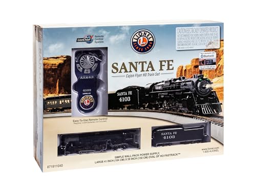 Lionel 871811040 Santa Fe Cajon Flyer 2-8-4 Set With Bluetooth Capability, Ho Gauge Model Train Set thumb #9