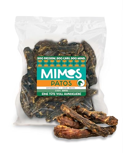 MIMOS Entenhälse 1000 g - Natürliche Kausnacks 100% Entenhals getreidefrei. Schonend getrocknete Hunde-Kauartikel für große und mittlere Tiere