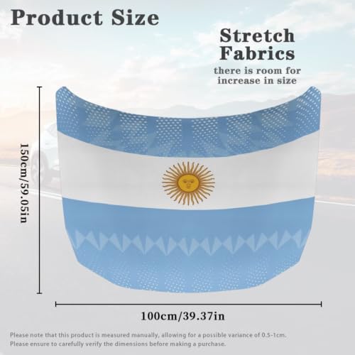 Image of Argentina Car Hood Cover Stretchable Polyester,Engine Cover,Elastic Fabrics Can be Washed,Car Bonnet All-Season Protection