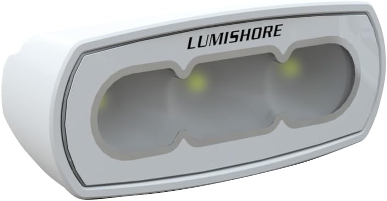 Lumishore Eclipse 4 Inch Floodlight, White Spreader Light (Adjustable Bracket Mount), 60-0467