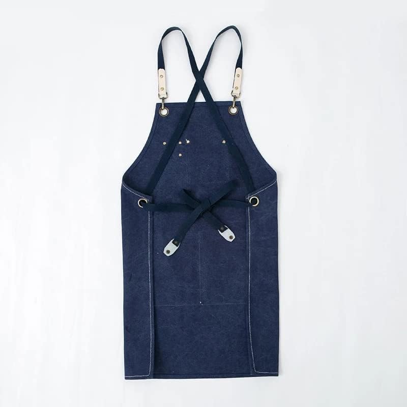 Canvas Kitchen Aprons For Woman Men Chef Work Apron Grill Restaurant Bar Shop Cafes Beauty Nails Studios Uniform