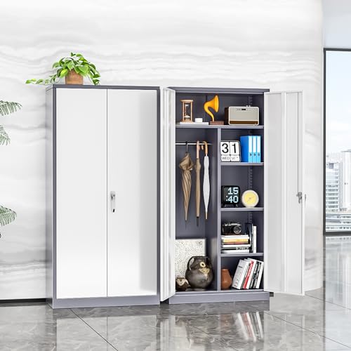 image for INTERGREAT Wardrobe Cabinets with Locking Doors and Shelves, Clothing 