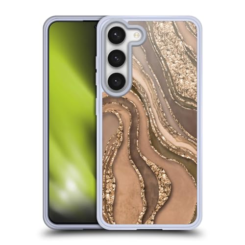 Funda Samsung S23 5G diseño mámbol ámbar funda flexible ligera