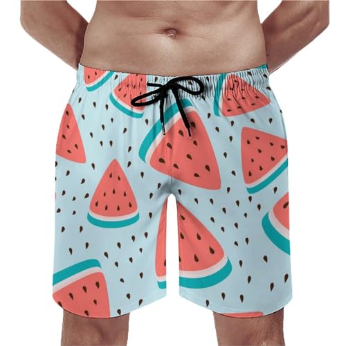 Shorts de bain homme melon d'eau maillot de bain coloré et léger