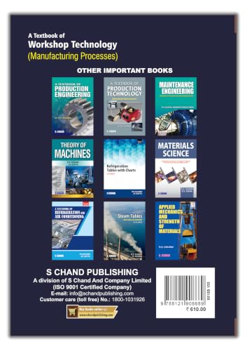 Image of A Textbook Of Workshop Technology : Manufacturing Processes