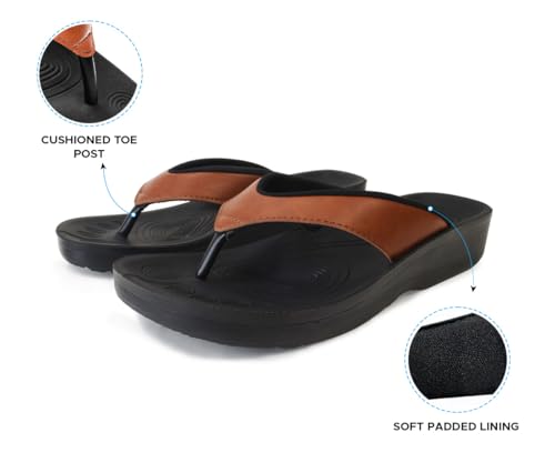 Image of AEROTHOTIC Comfortable Arch Support Flip Flops for Women Orthotic Sandals