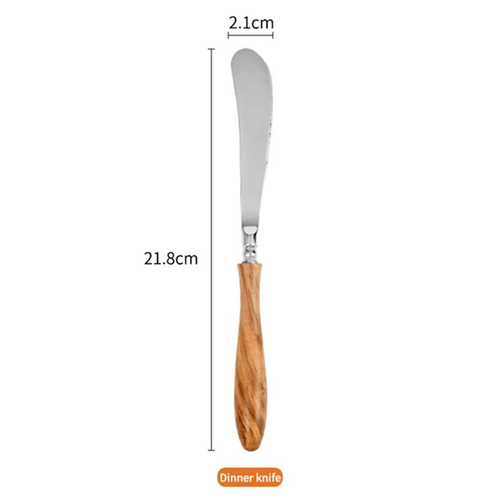 Juego de Cubiertos Juego de cubiertos con mango madera, vajilla acero inoxidable, tenedor, cuchillo, cuchara café, juego