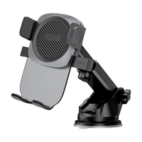 Image of X4 Car Dashboard & Windshield Mobile Holder with 360 Rotation | Strong Suction Mount | Universal Smartphone Stand - Black