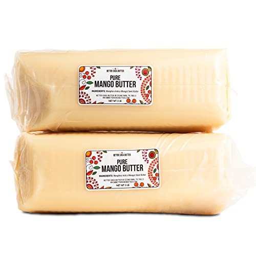 Better Shea Butter Bulk Mango Butter - 100% Pure, Hexane-Free, Fresh, Free Of Impurities - Use To Make Soap, Body Butter, Lotion, Lip Balm, Lotion Bars And Bath Products - 10 Lb #TOP13