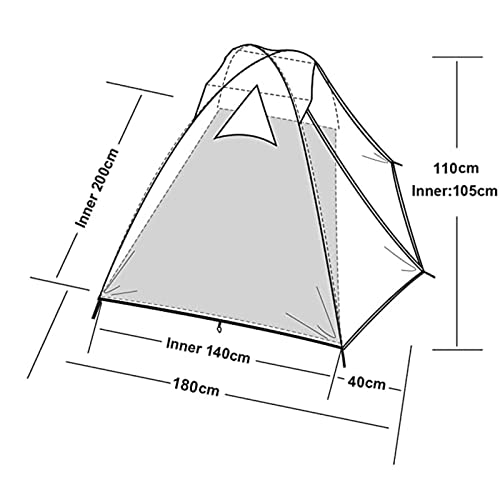 Tente backpacking imperméable et légère pour le trekking de montagne - 6