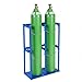 Generic 40L Oxygen Cylinder Storage Rack with Protective Chain Metal Gas Cylinder Fixing Bracket for Factories Schools & Hospitals