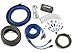 Kicker 46CK4 K-Series Complete 4-AWG Amplifier Connection Kit 2-Channel RCA Interconnects w/ 46KISL K-Series Interconnect, Speaker Wire to RCA Adapter